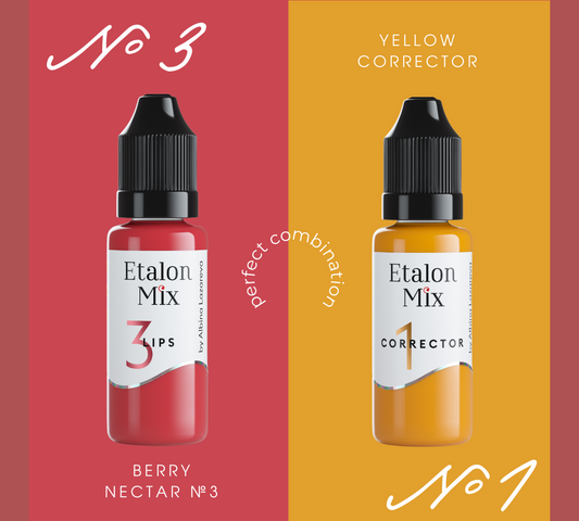 PIGMENTO TRUCCO PERMANENTE LABBRA ETALON MIX - 3 BERRY NECTAR - PMU TREND SHOP