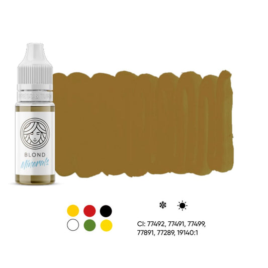 FACE pigmenti trucco permanente pmu minerali brows sopracciglia blonde