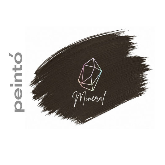 Swatch PeintĂł M5 Black Brown, pigmento minerale per sopracciglia.