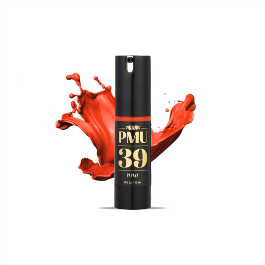 Pigmenti PMU Dynamic 39 Papaya, pigmento ibrido arancio per correzioni cromatiche naturali.