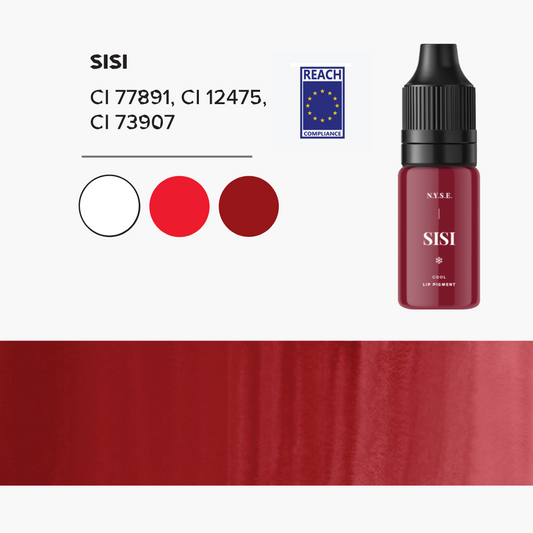Pigmento PMU NYSE SISI β Marrone Scarlatto Freddo per Labbra