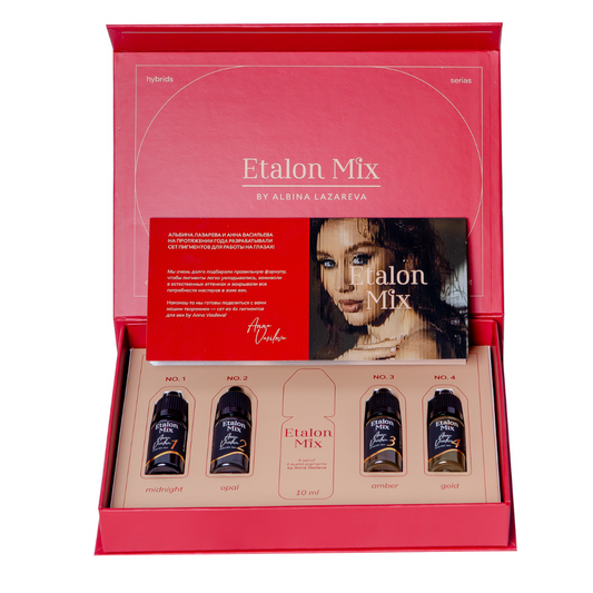 Etalon Mix Set Pigmenti Trucco Permanente Eyelids Anna Vasileva