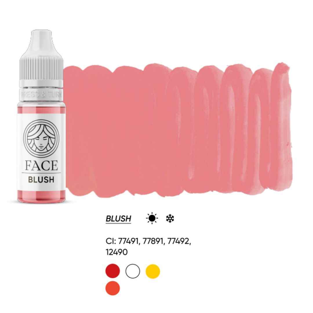 Pigmento PMU Ibrido FACE BLUSH – Nude Rosato Neutro per Trucco Permanente Labbra