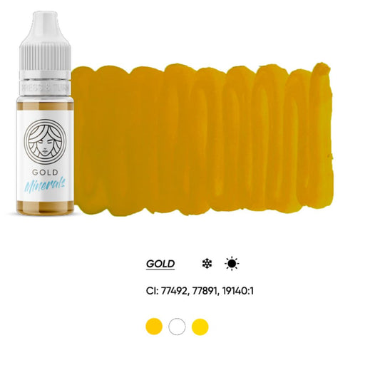 Pigmento PMU Minerale GOLD – Correttore Universale per Sopracciglia