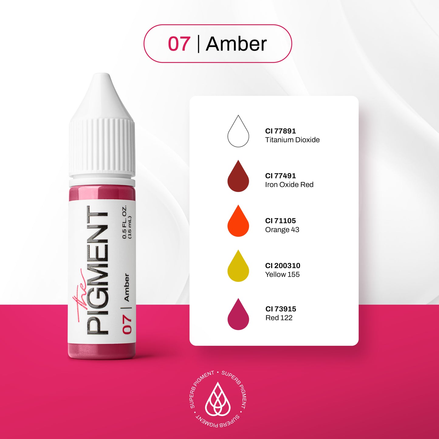Scheda tecnica Amber 07 The Pigment: sottotono e indicazioni d’uso, resa in guarigione su labbra