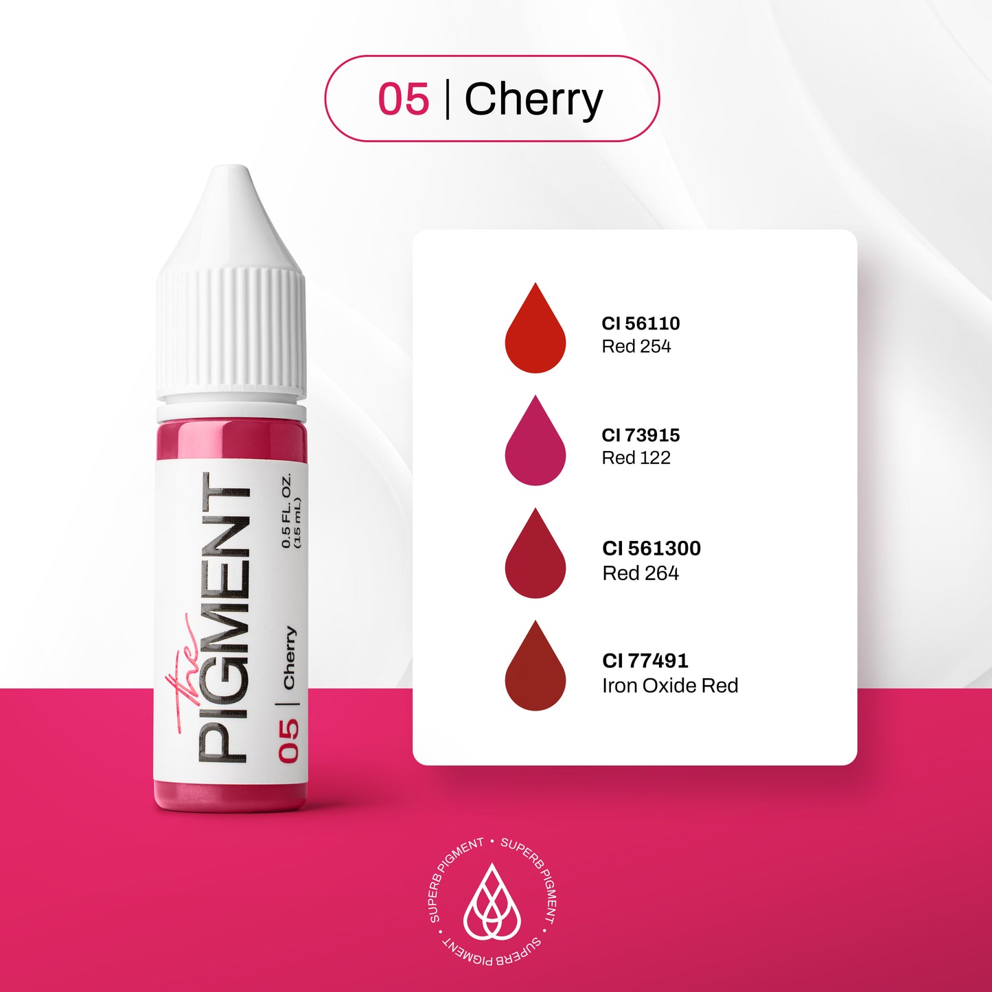 Guida tecnica Cherry 05 The Pigment: sottotono, tecnica lip blush e resa in guarigione INCI