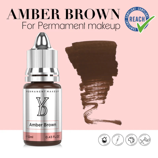 YDPMU Amber Brown – Marrone Ambra Dorato per Sopracciglia PMU (12 ml)