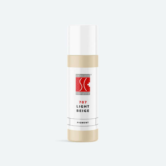 Pigmento PMU organico Swiss Color® 707 Light Beige colore pelle naturale ideale per camouflage e correzioni