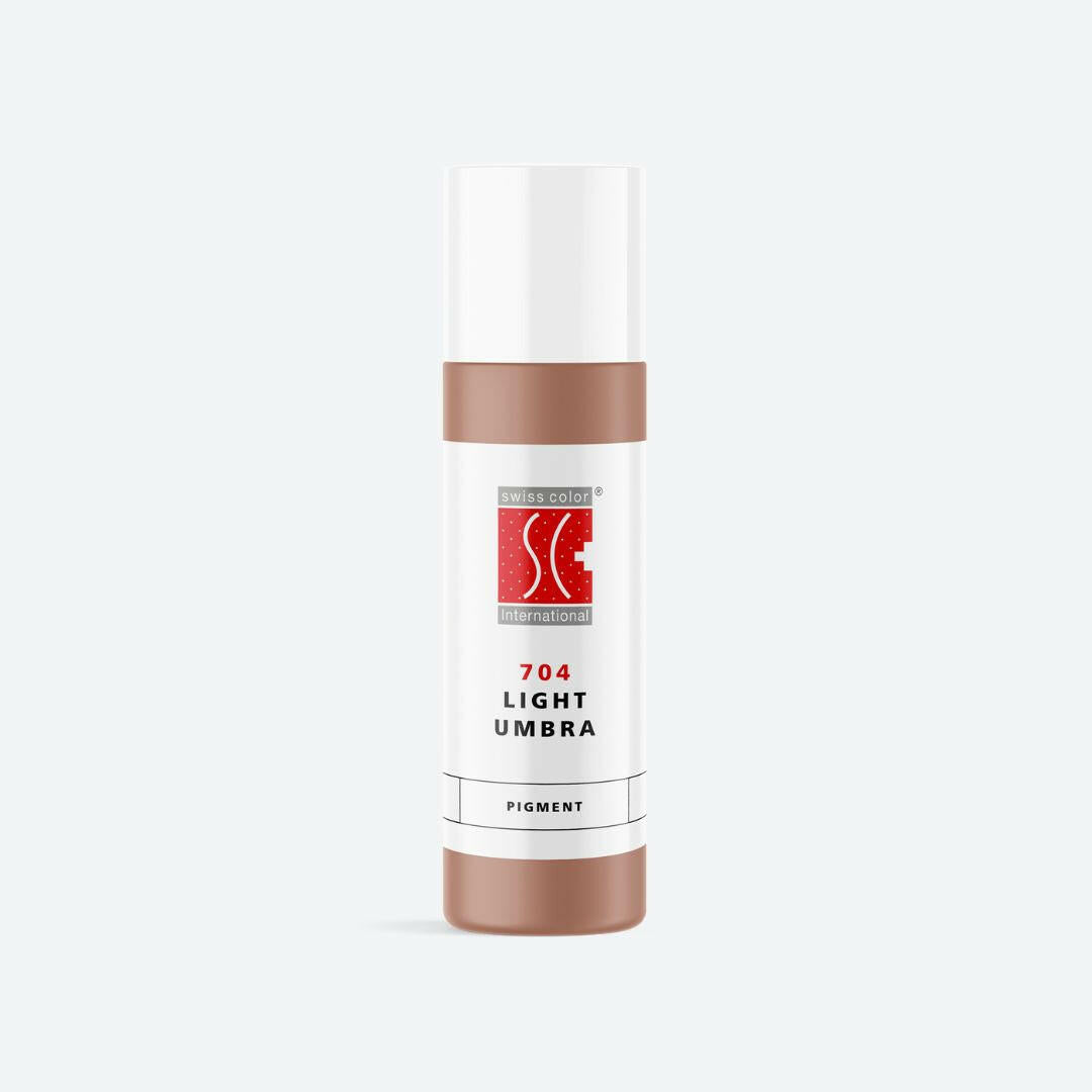 Pigmento PMU Swiss Color Light Umbra rosa polveroso caldo per labbra, areola e camouflage