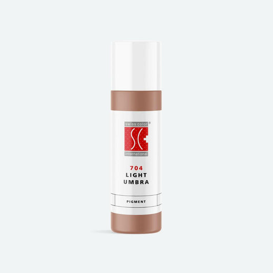 Pigmento PMU Swiss Color Light Umbra rosa polveroso caldo per labbra, areola e camouflage