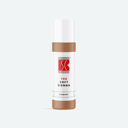 Pigmento PMU Swiss Color Soft Sienna tonalità calda pesca marrone per labbra e areola