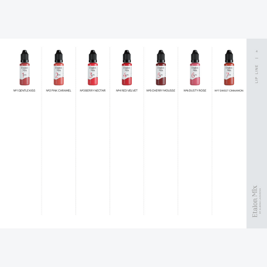 CARTELLA COLORI A MANO - LINEA LABBRA ETALON MIX - PMU TREND SHOP
