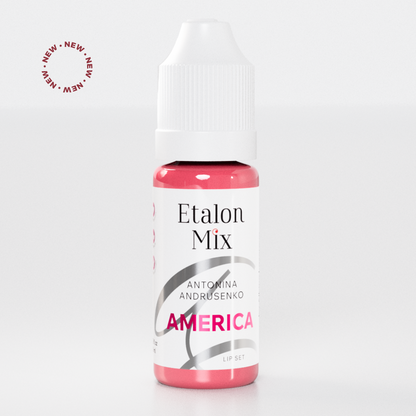 Etalon Mix America pigmento PMU labbra rosa polveroso chiaro opaco