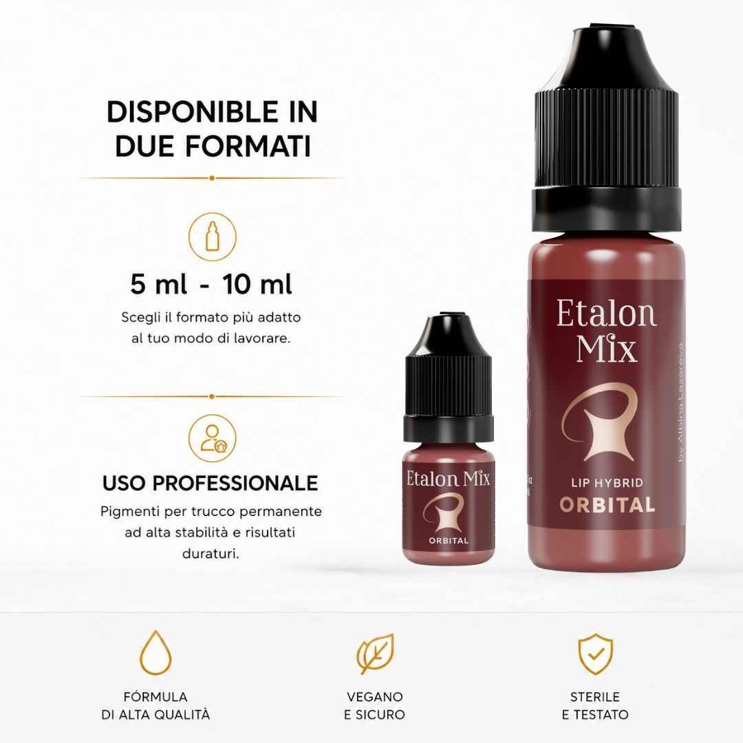 Etalon Mix Orbital – Pigmento PMU labbra neutro ibrido per contorno labbra