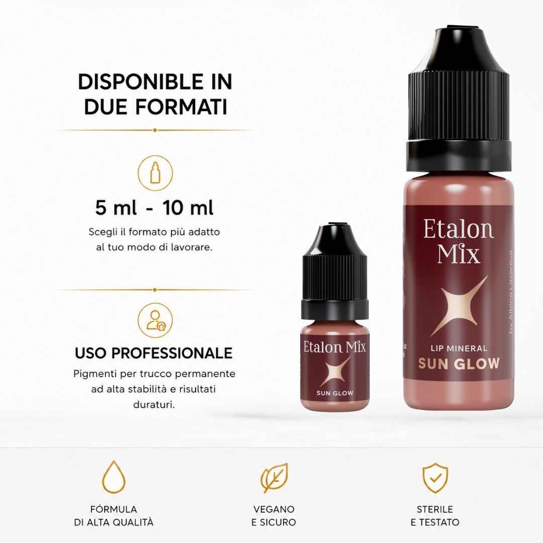 Etalon Mix Sun Glow – Pigmento PMU labbra correttore caldo minerale