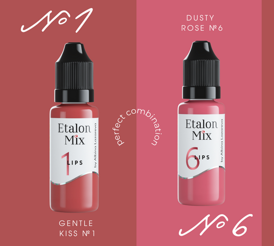 PIGMENTO TRUCCO PERMANENTE LABBRA ETALON MIX - 1  GENTLE KISS - PMU TREND SHOP