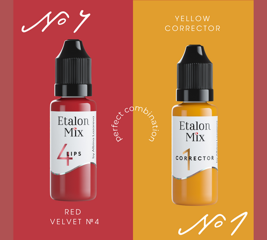 PIGMENTO TRUCCO PERMANENTE LABBRA ETALON MIX - 4 RED VELVET - PMU TREND SHOP
