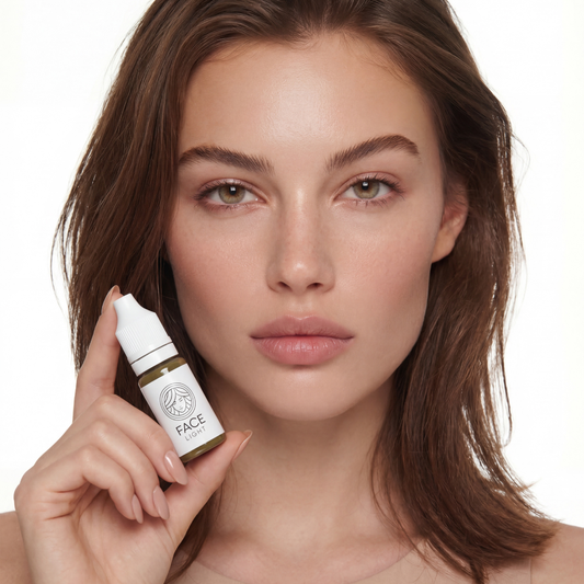 Pigmento sopracciglia PMU FACE Mineral LIGHT marrone chiaro neutro per biondo scuro e castano chiaro