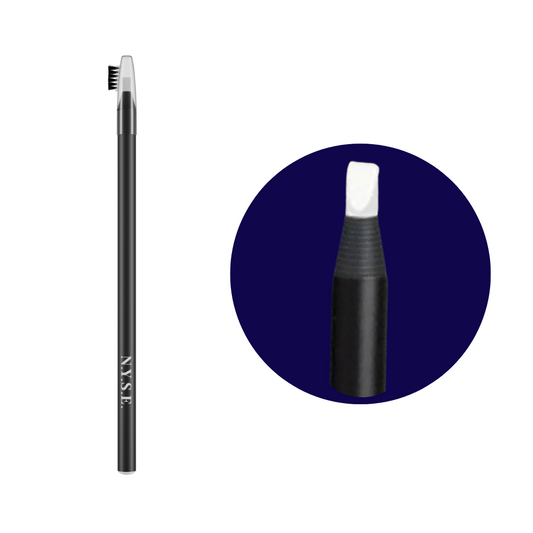 Matita bianca di mappatura NYSE per trucco permanente PMU, ideale per sketch e progettazione sopracciglia, labbra e occhi senza irritazioni.