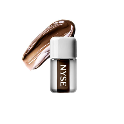 NYSE Lip Tints swatch 6 colori su pelle – LT01 Deep Berry LT02 Warm Nude LT03 Coffee LT04 Red Velvet LT05 Dracula LT06 Teddy