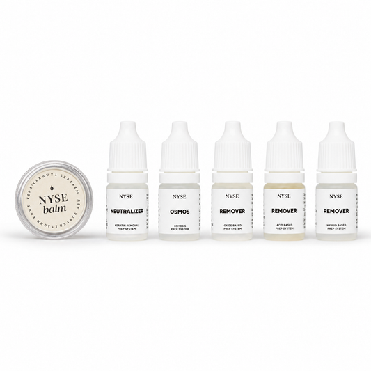 Mini set completo NYSE PMU Remover con balm, neutralizer, osmosi e remover a ossidi, acido e ibrido