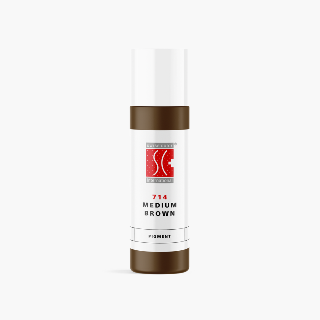 Pigmenti PMU Swiss Color Trucco Permanente Sopracciglia Ibridi Medium Brown