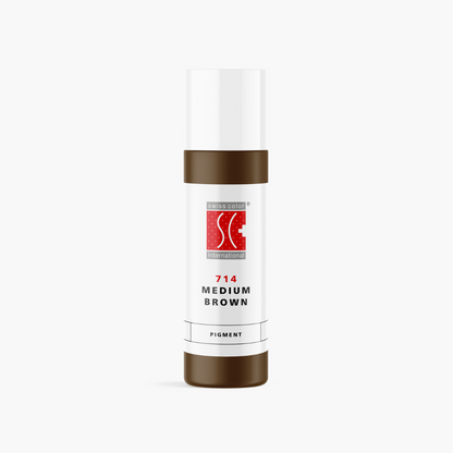 Pigmenti PMU Swiss Color Trucco Permanente Sopracciglia Ibridi Medium Brown