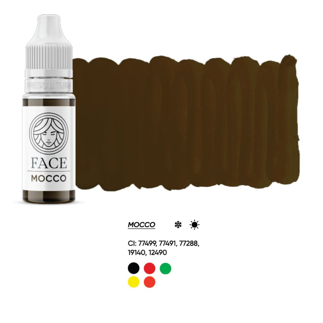 Pigmento PMU CHESTNUT marrone scuro naturale per sopracciglia INCI