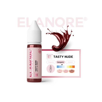 Guida tecnica Tasty Nude Elanore: pigmento inorganico, sottotono e resa in guarigione su labbra