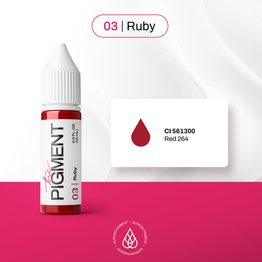 The Pigment 03 Ruby – Pigmento Labbra PMU 15 ml