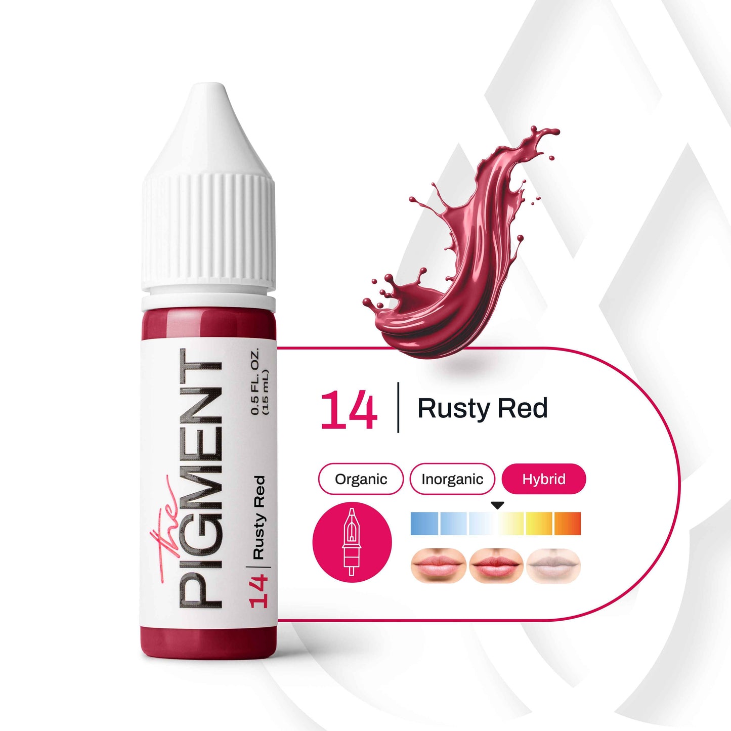 The Pigment Rusty Red 14 – Pigmento PMU Labbra 15 ml