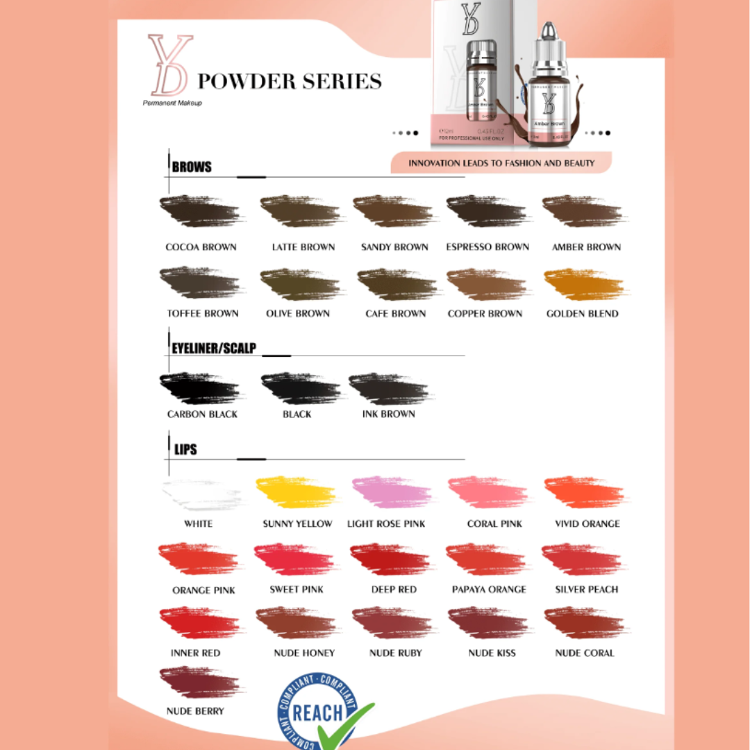 YDPMU Black – Nero Professionale per Eyeliner PMU (12 ml)