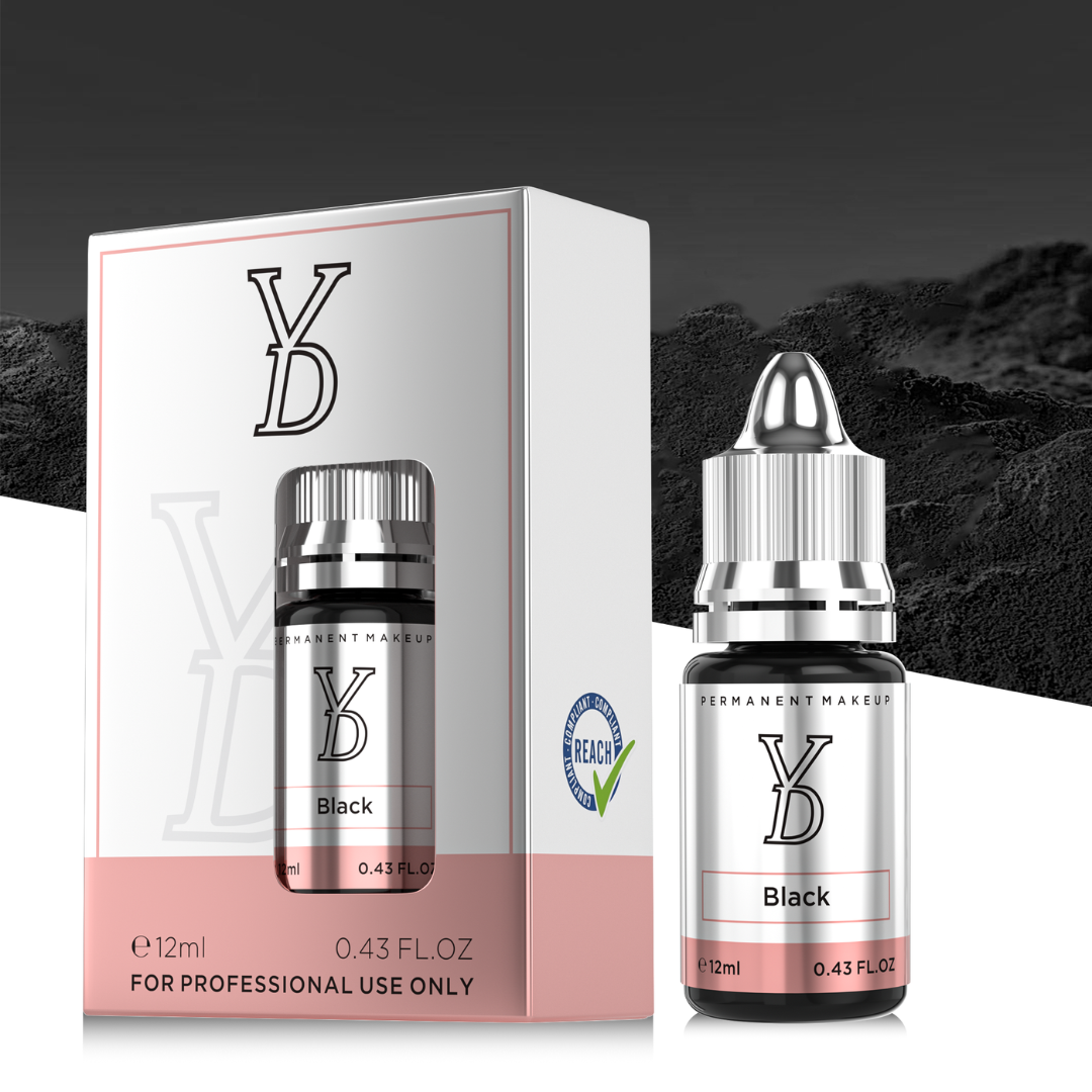 YDPMU Black – Nero Professionale per Eyeliner PMU (12 ml)