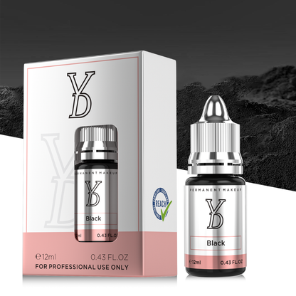 YDPMU Black – Nero Professionale per Eyeliner PMU (12 ml)