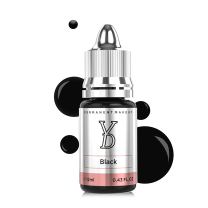 YDPMU Black – Nero Professionale per Eyeliner PMU (12 ml)