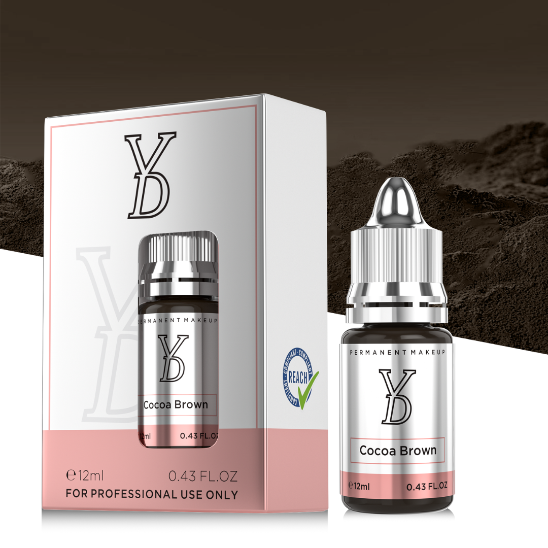 YDPMU Cocoa Brown – Marrone Cacao Neutro Medio-Scuro per Sopracciglia PMU (12 ml)
