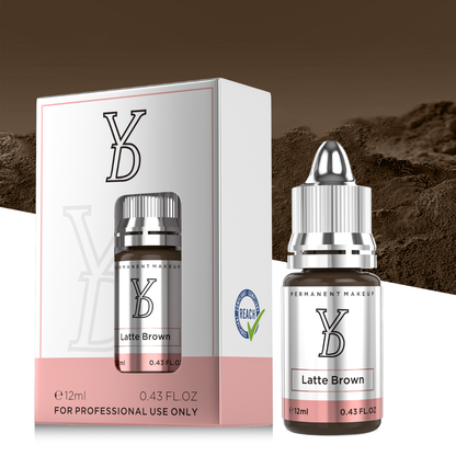 YDPMU Latte Brown – Marrone Latte Neutro Freddo per Sopracciglia PMU (12 ml)