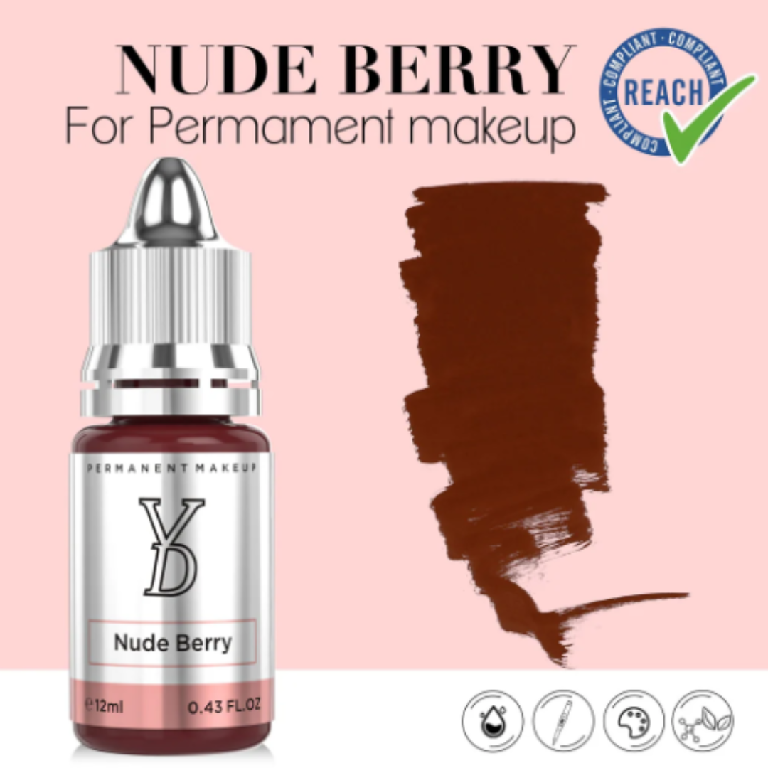 YDPMU Nude Berry – Rosa Nude Berry Sofisticato per Labbra PMU (12 ml)