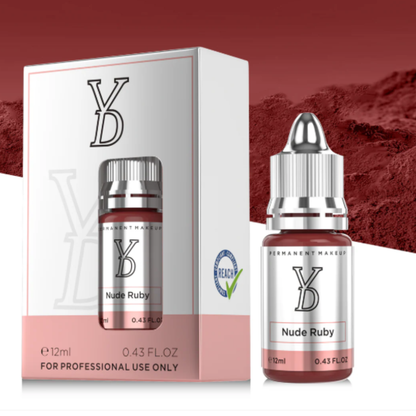 YDPMU Nude Ruby – Rosa Nude Profondo per Labbra e Areola PMU (12 ml)