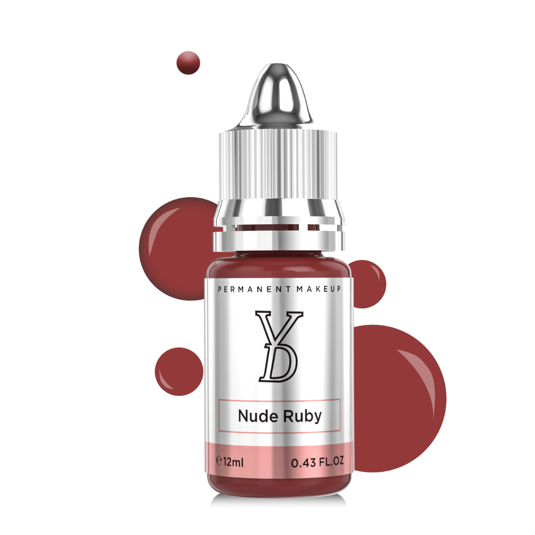 YDPMU Nude Ruby – Rosa Nude Profondo per Labbra e Areola PMU (12 ml)
