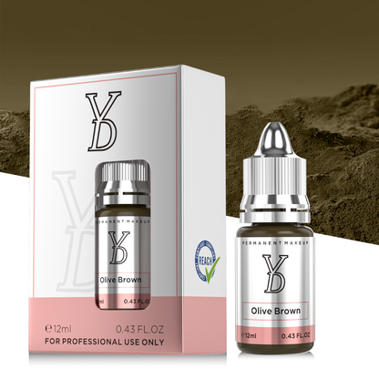 YDPMU Olive Brown – Marrone Oliva Freddo per Sopracciglia PMU (12 ml)