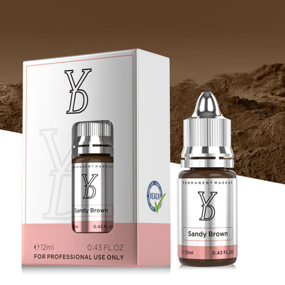 YDPMU Sandy Brown – Marrone Sabbia Chiaro per Sopracciglia PMU (12 ml)